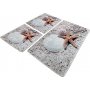 Starfish badrumsmatta set (3 st) - 60 x 100 cm (1 st) / 50 x 60 cm (2 st)
