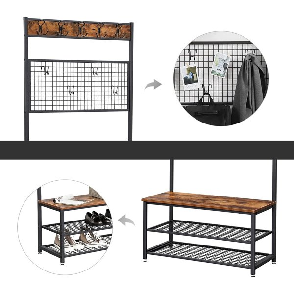 Meuble d'entre Lasse - Noir/marron
