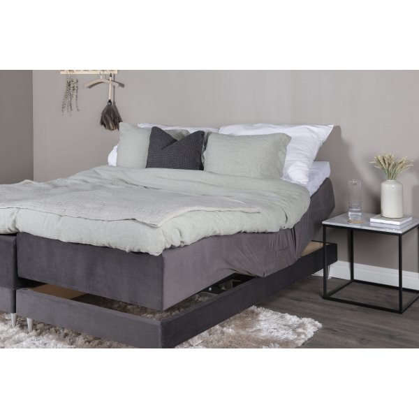 Vansbro sng 180 x 200 cm Medium - Mrkgr sammet