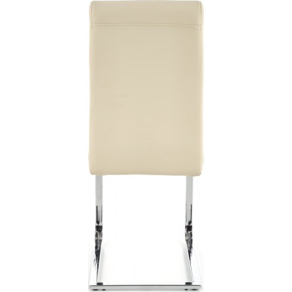 Macy stol - Cream PU/krom Macy stol - Cream PU/krom