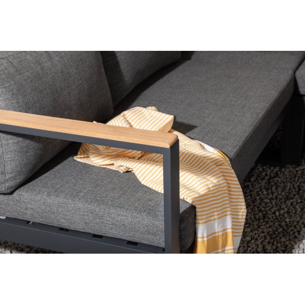 Groupe lounge Texas - Noir/gris Groupe lounge Texas - Noir/gris