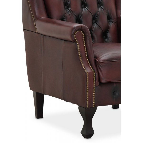 Fauteuil Vivaldi - Cuir sang de boeuf + Dtachant pour meubles