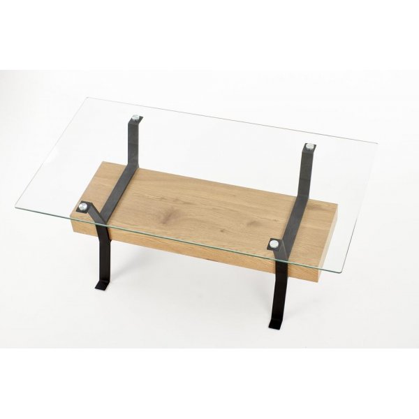 Lelle soffbord - Ek/svart