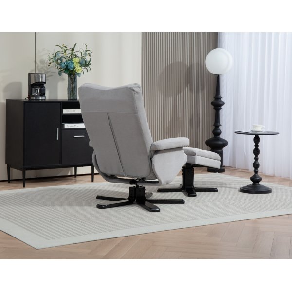 Ftlj med fotpall - Stllbar + Mbeltassar