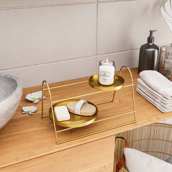 Assiette décorative Platon 13 - Or Assiette décorative Platon 13 - Or