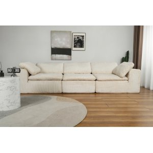 Modulsoffa 320 cm i beige manchester - Vera Modulsoffa 320 cm i beige manchester - Vera