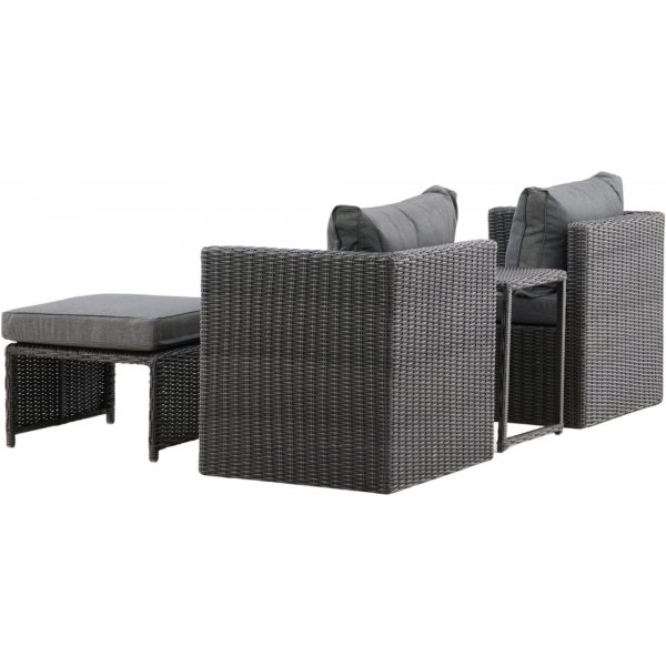 Quad loungegrupp - Svart