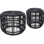 Edsta satsbord set 60/45 cm - Rotting/svart