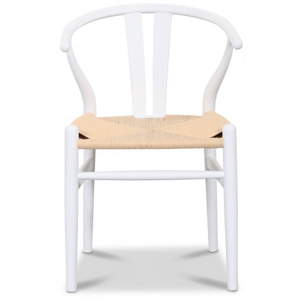 Sunda matstol vit med repsits + Möbeltassar Sunda matstol vit med repsits + Möbeltassar