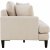 Canap Remy Lounge 4 places beige largeur 261 cm