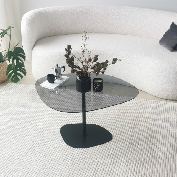 Table basse Soho 85 x 67 cm - Gris foncé/noir Table basse Soho 85 x 67 cm - Gris foncé/noir