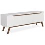 Modern mediabnk valnt vit 180 cm