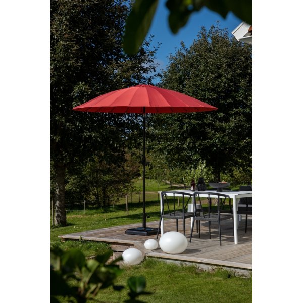 Palmetto parasoll - Svart/Röd Palmetto parasoll - Svart/Röd