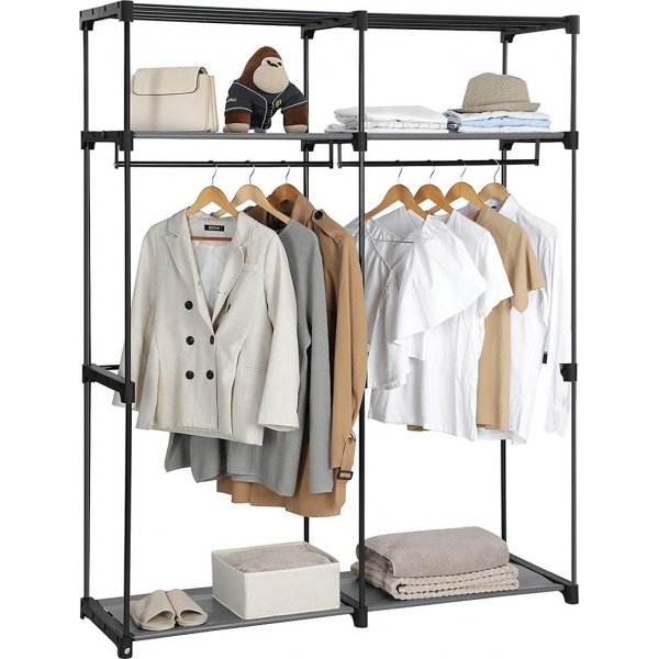 Armoire Joshua 140 x 174 cm - Gris Armoire Joshua 140 x 174 cm - Gris