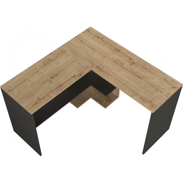 Stylo hrnskrivbord 120/120x45 cm - Safir/antracit