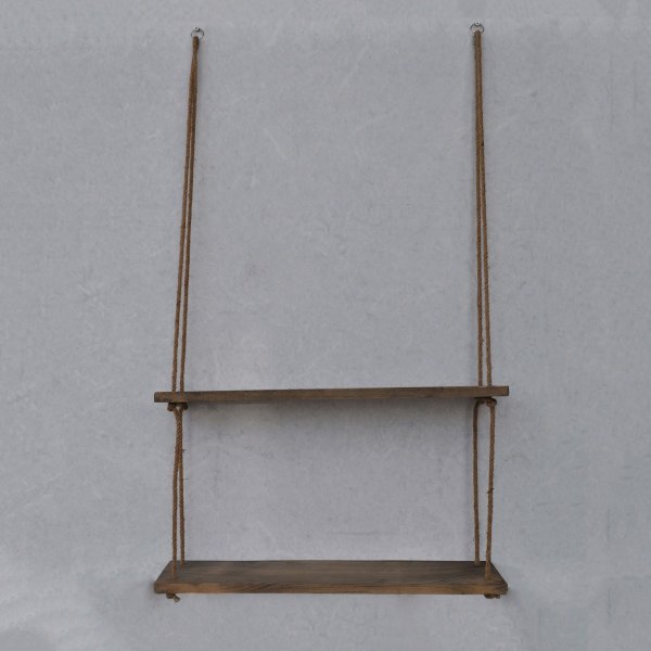 Abstracte wandplank 42 - Walnoot