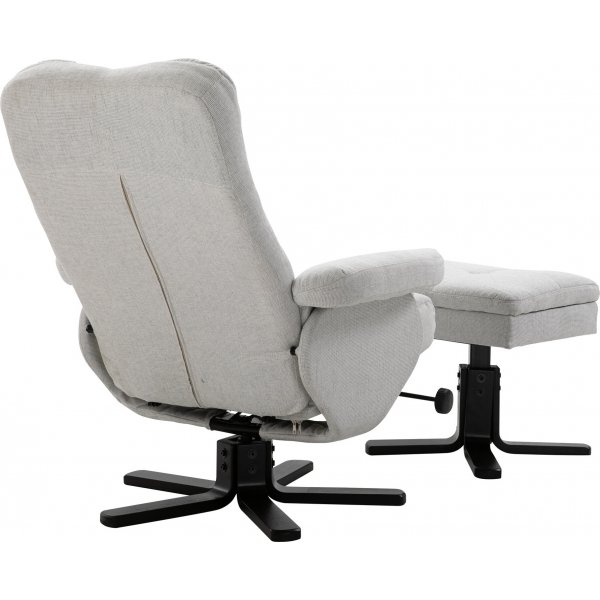 Sven reclinerftlj - Svart/Greige