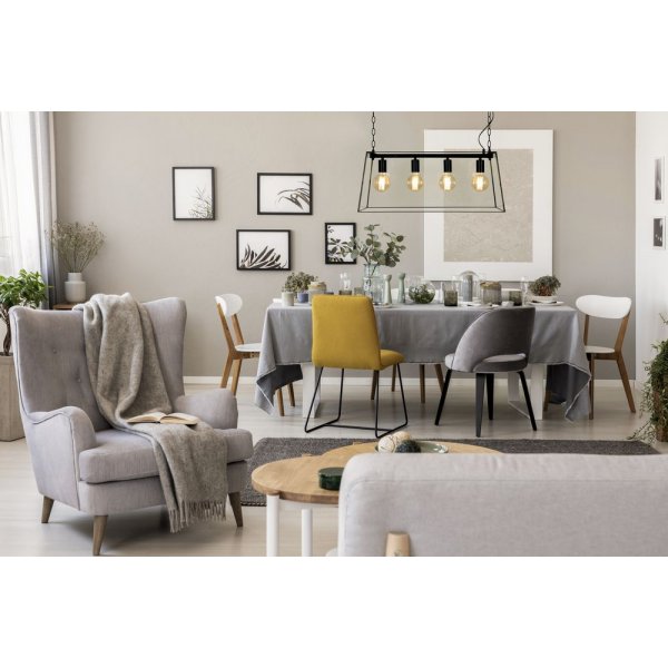 Diplomat taklampa - Svart/klar Diplomat taklampa - Svart/klar