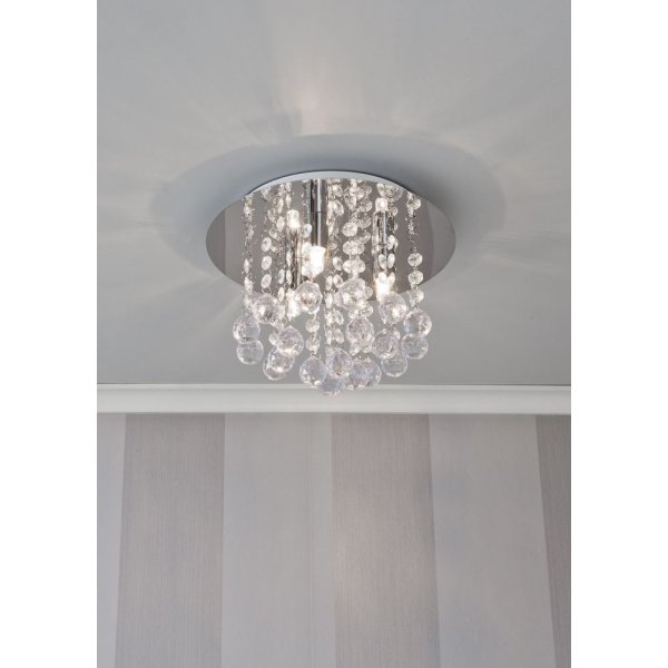 Madelene plafond - Krom/klar Madelene plafond - Krom/klar