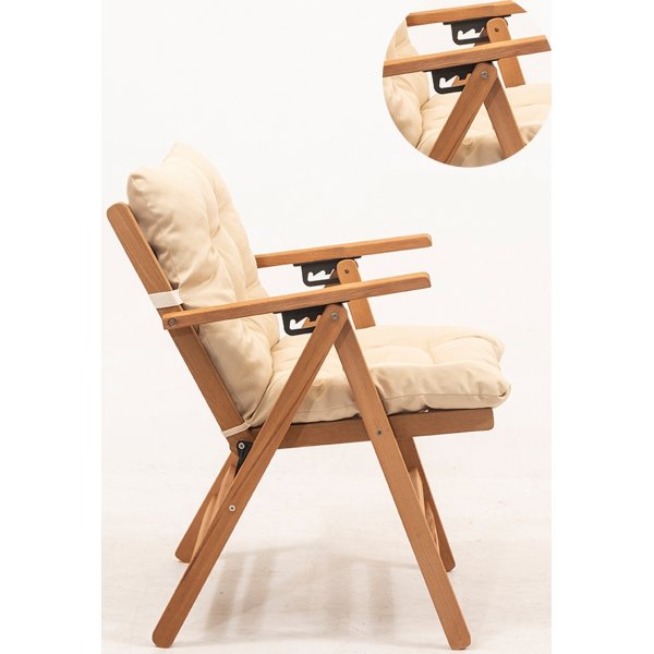 Jardin outdoor dining groep 4 - Boek/creme Jardin outdoor dining groep 4 - Boek/creme