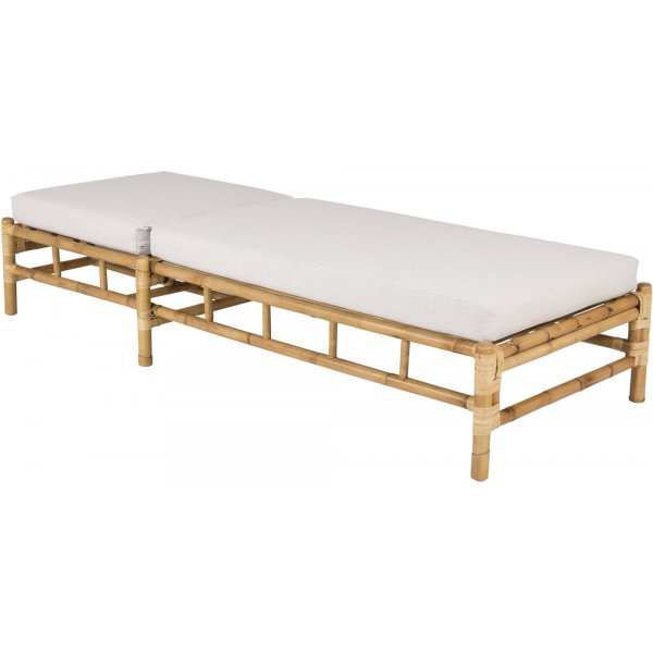 Bain de soleil en rotin - Gris/rotin Bain de soleil en rotin - Gris/rotin