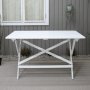 Hav�ng matbord 125 cm - Vit