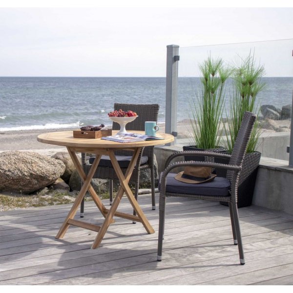 Saltö fällbart teakbord Ø100 Saltö fällbart teakbord Ø100