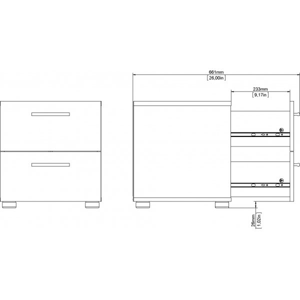 Pepe sängbord - Valnöt Pepe sängbord - Valnöt