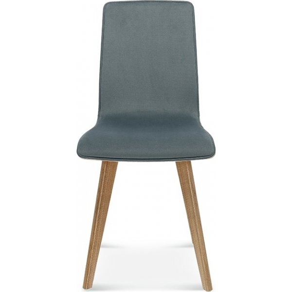 Chaise de salle  manger Cleo avec faade rembourre - Couleur du cadre et du revtement en option