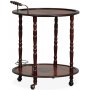 Bentley rund serveringsvagn 59,5 cm - Valnt