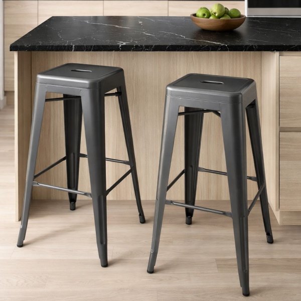 Barstol borstad metall Barstol borstad metall