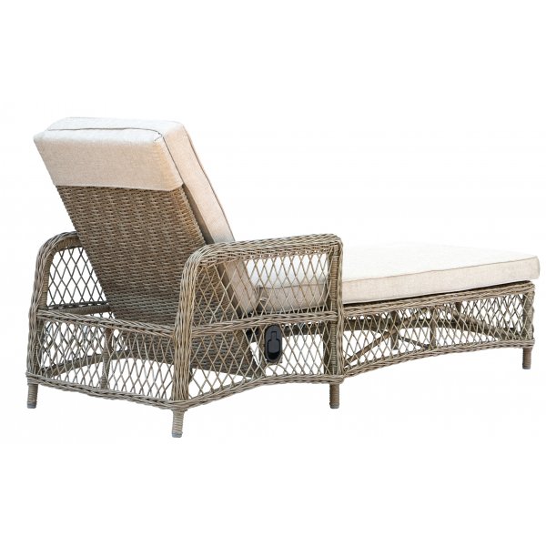 Provence solsäng med fällbar rygg - Natur Provence solsäng med fällbar rygg - Natur