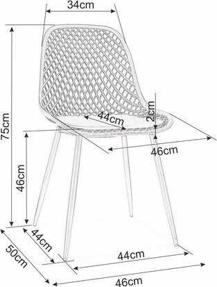 Chaise de salle à manger Corral - Noir Chaise de salle à manger Corral - Noir