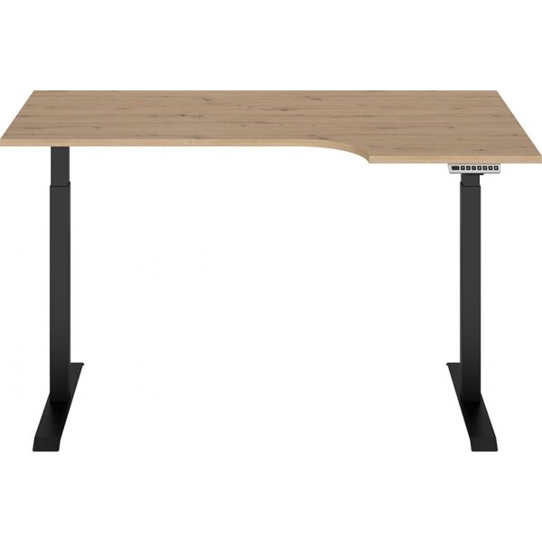 Bureau rglable Space droite 160 x 90 cm - Chne