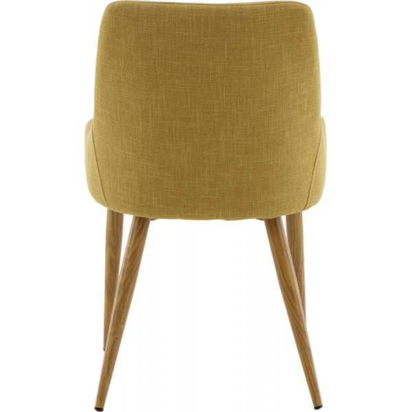 Chaise de salle  manger Paradis - Jaune moutarde/chne