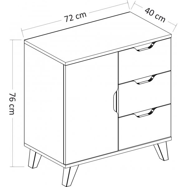 Levante skåp - Vit Levante skåp - Vit