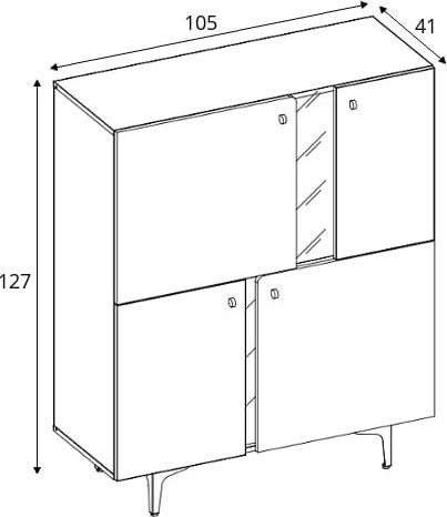 Colours skåp - Blå Colours skåp - Blå