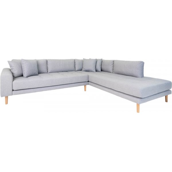 Lido Hörnsoffa med öppet avslut - Ljusgrå Lido Hörnsoffa med öppet avslut - Ljusgrå