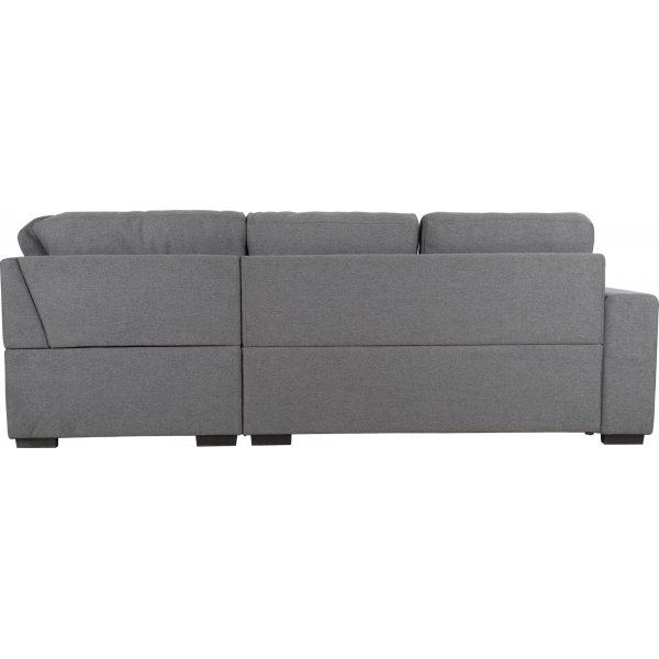Soffa grå med öppet avslut 244 cm + Textilrengöring för möbler Soffa grå med öppet avslut 244 cm + Textilrengöring för möbler