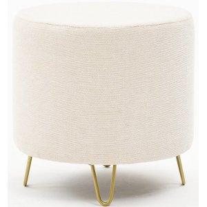 Pouf Asmara - Crme/or