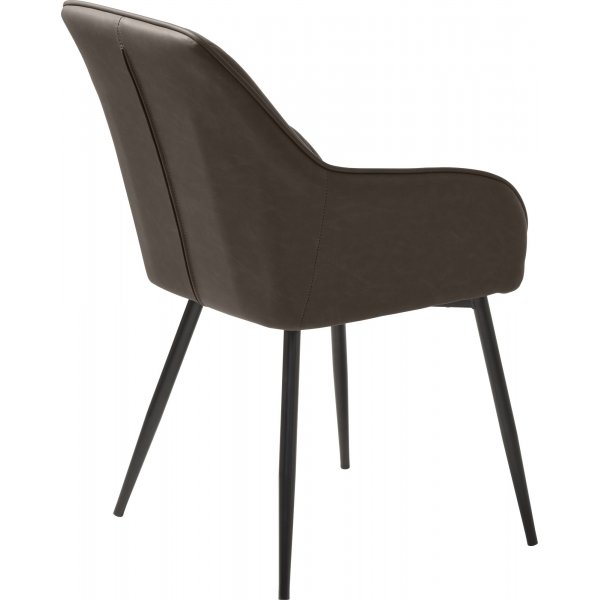 Boston Karmstol i brun PU Boston Karmstol i brun PU