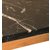 Sydney soffbord 120 - Svart marmor / Oljad ek