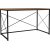 Work skrivbord 121x60 cm - Valnöt/svart