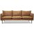 Bjrndal 3-sits soffa - Cognac ecolder + Flckborttagare fr mbler