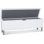Sngkista Vera 120 cm - Vit PU