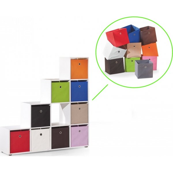 Melany bokhylla 10 - Vit Melany bokhylla 10 - Vit