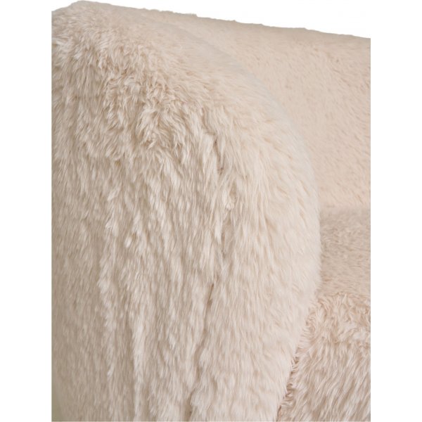 Fauteuil Setubal - Fausse fourrure cru