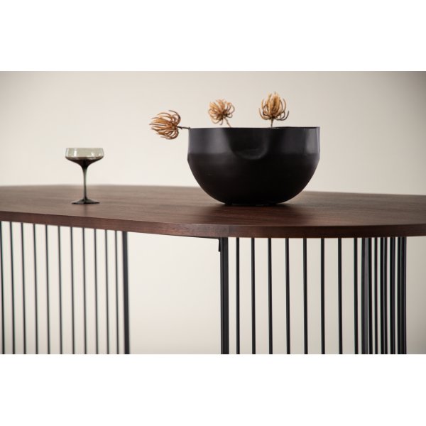 Table à manger Hamneskär 220 x 110 cm - Noir/noyer Table à manger Hamneskär 220 x 110 cm - Noir/noyer