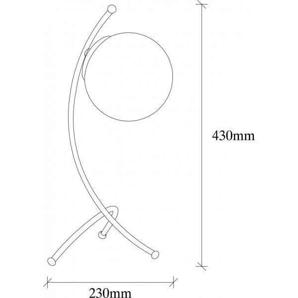 Lampe  poser Yay - Noir
