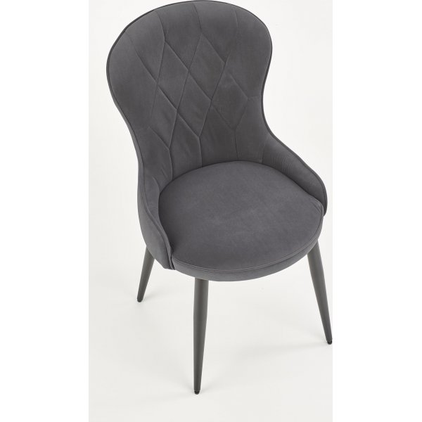 Chaise de salle  manger Cadeira 366 - Gris